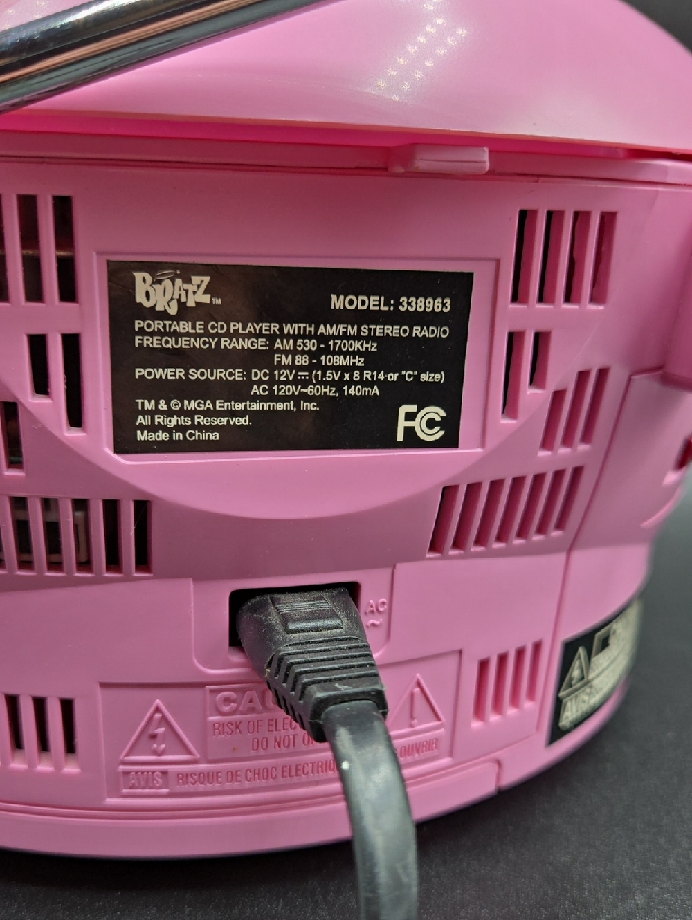 Vintage MGA Entertainment Bratz Kidz Portable CD Player & AM/FM Radio - Picture 6 of 13